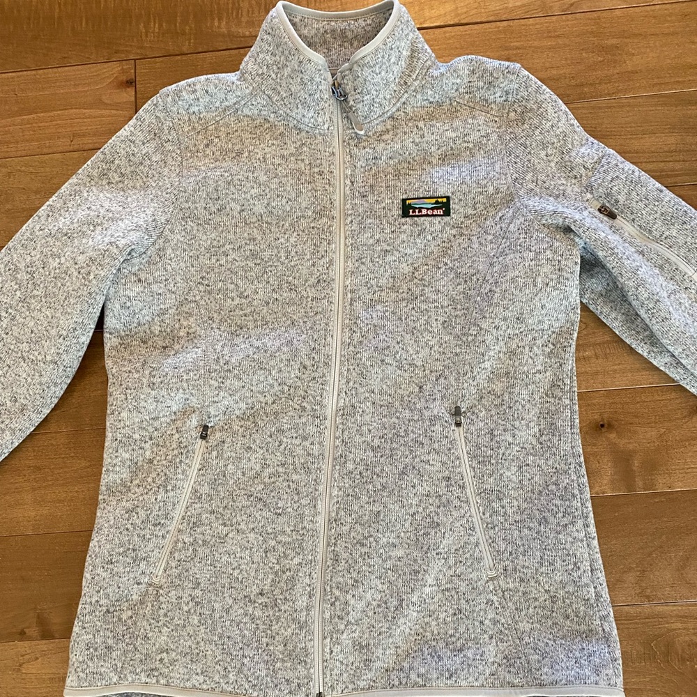 L.L.Bean Women’s Sweater Fleece Full Zip Jacket-Like New
